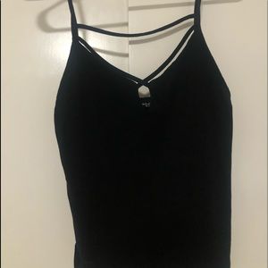 black tank, cross back